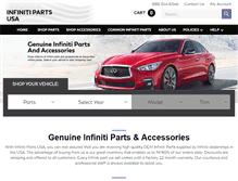 Tablet Screenshot of infinitipartsusa.com